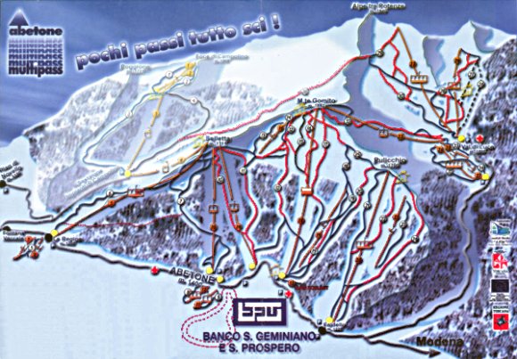 Mappa Piste Abetone